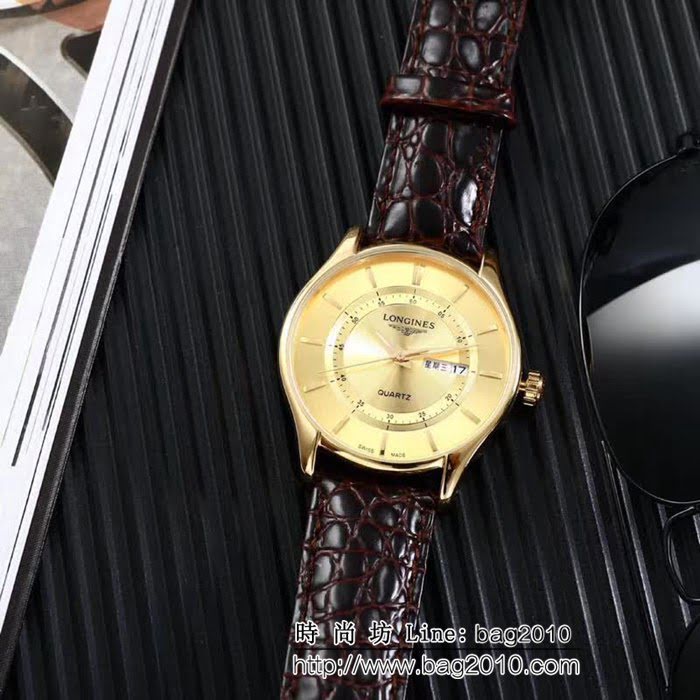 LONGINES浪琴 高級藍寶石 石英男士腕表 WSS1955